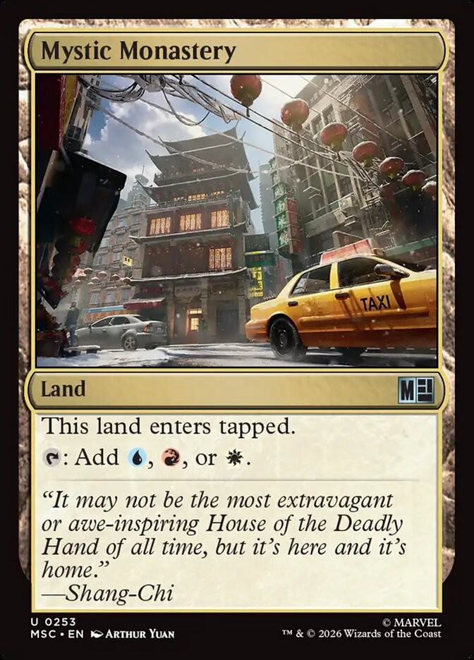 Mystic Monastery 253 NM Marvel Super Heroes Commander MTG A