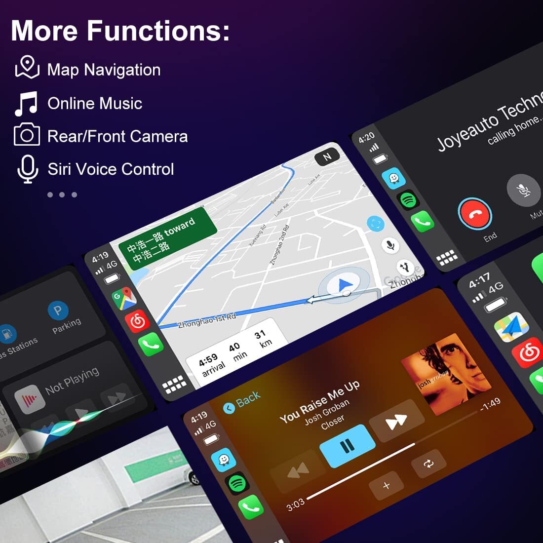 Wireless Carplay Android Auto Upgrade For Benz NTG 4.0 A/B/C/E GLA GLK SLK