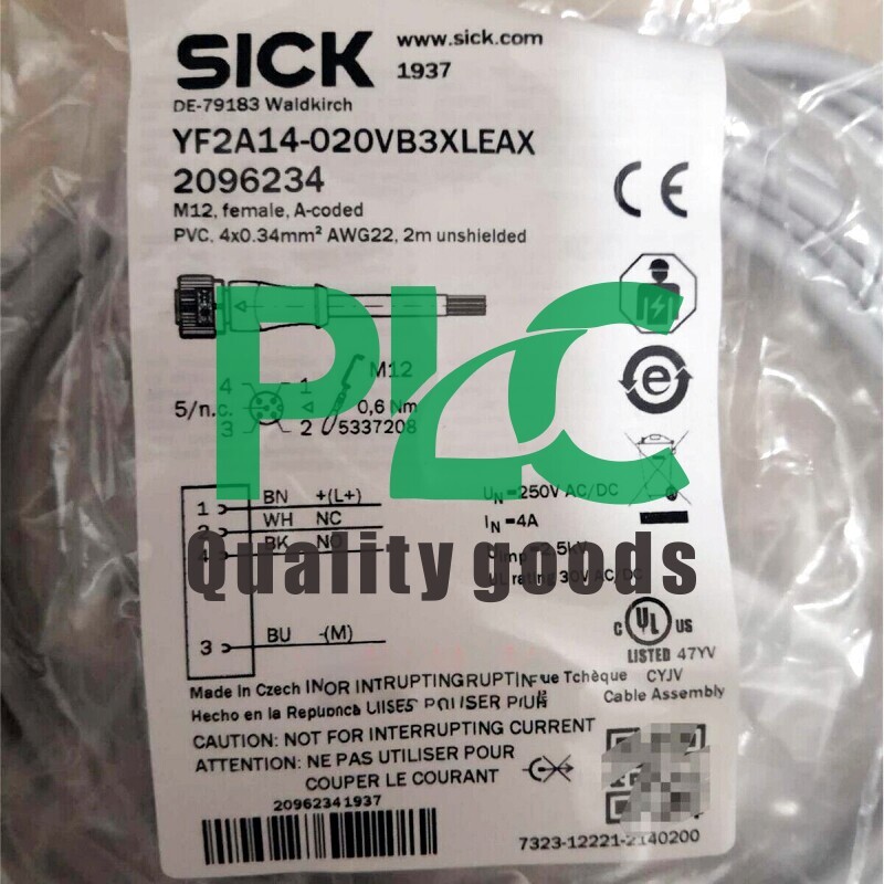 1PCS NEW SICK YF2A14-020VB3XLEAX Cable Connection YF2A14-020VB3XLEAX Fast Ship