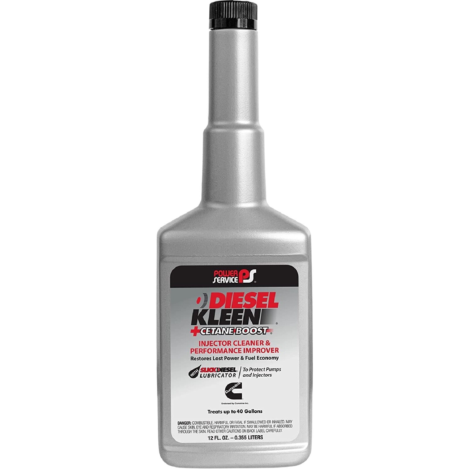 Power Service 3012 Diesel Kleen Cetane Boost 12oz Injector Cleaner Clean