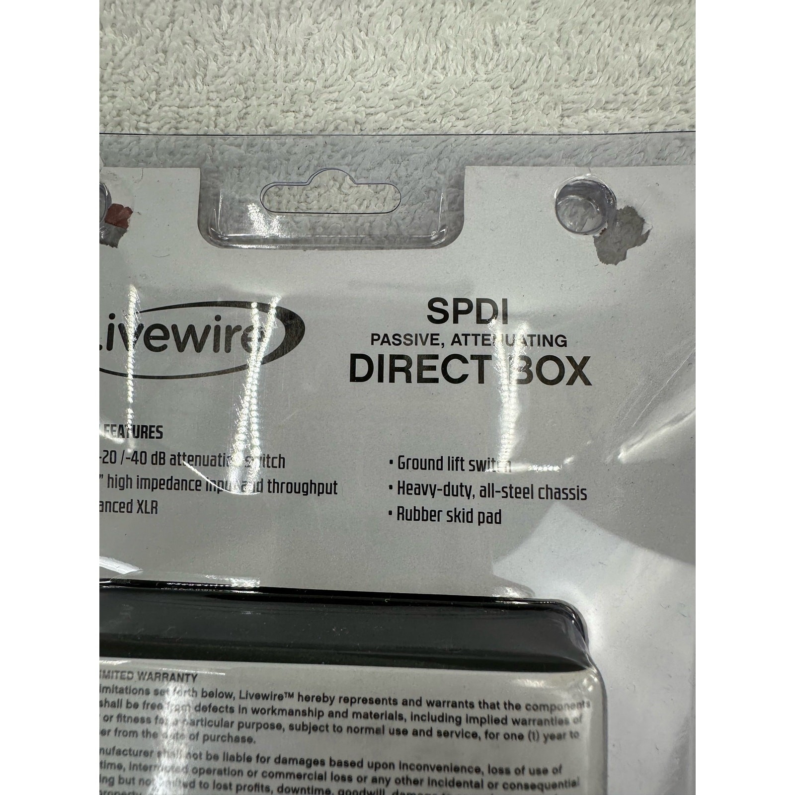 Livewire SPDI Passive Direct Box with Attenuation Pad