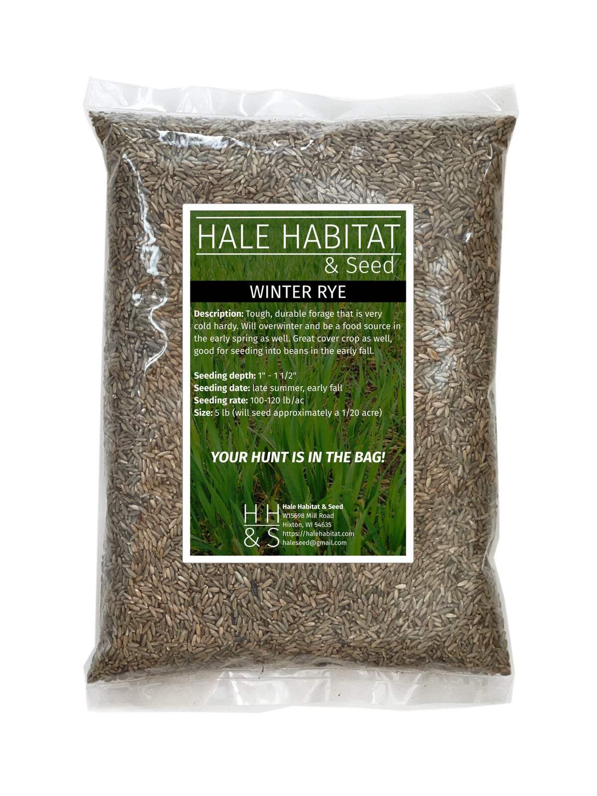 Winter Rye Seed | Deer Wildlife Food Plot Forage Winter Hardy Cover Crop Habitat