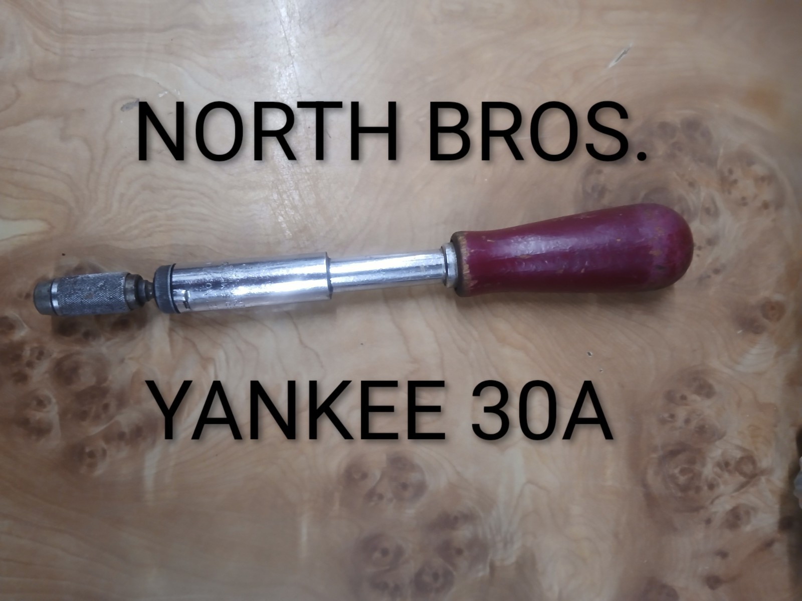 Antique North Bros Yankee No.30A Spiral Screw Driver For Woodworking & Carpentry