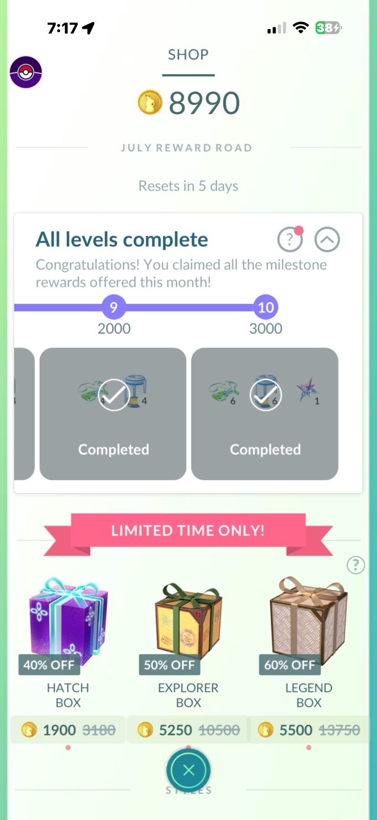 Pokémon GO Level 72 Game Account Legendary Shiny Pokémon ID DayWalker5150