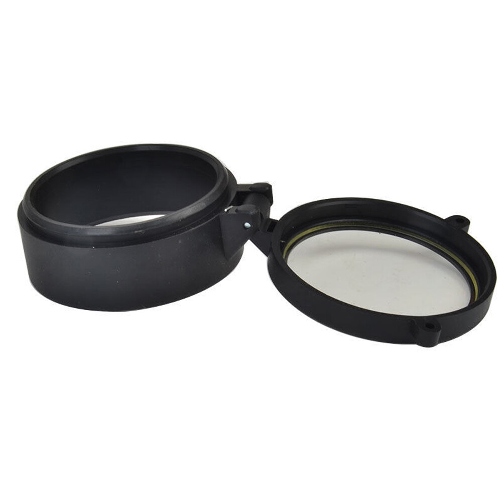 2Pcs Dustproof Quick Flip Spring Up Open Cap Clear Scope Lens Cover