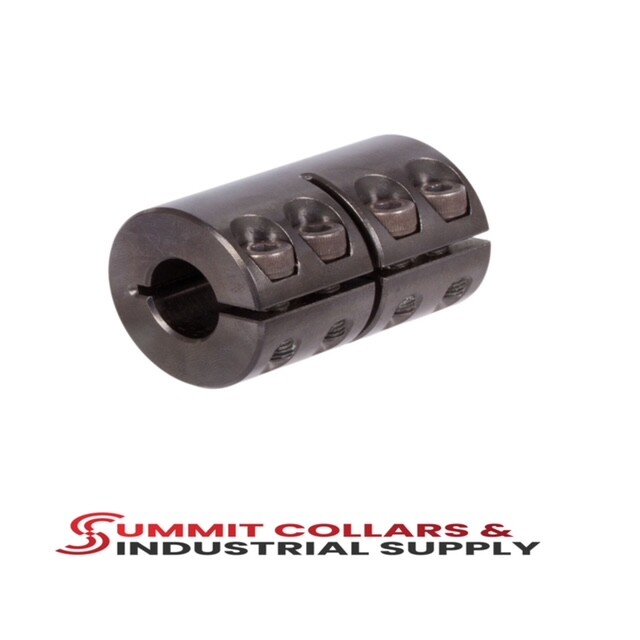 1CC-150-150 HD 1 1/2" ID SINGLE SPLIT COUPLING, Black Oxide CC-150-150