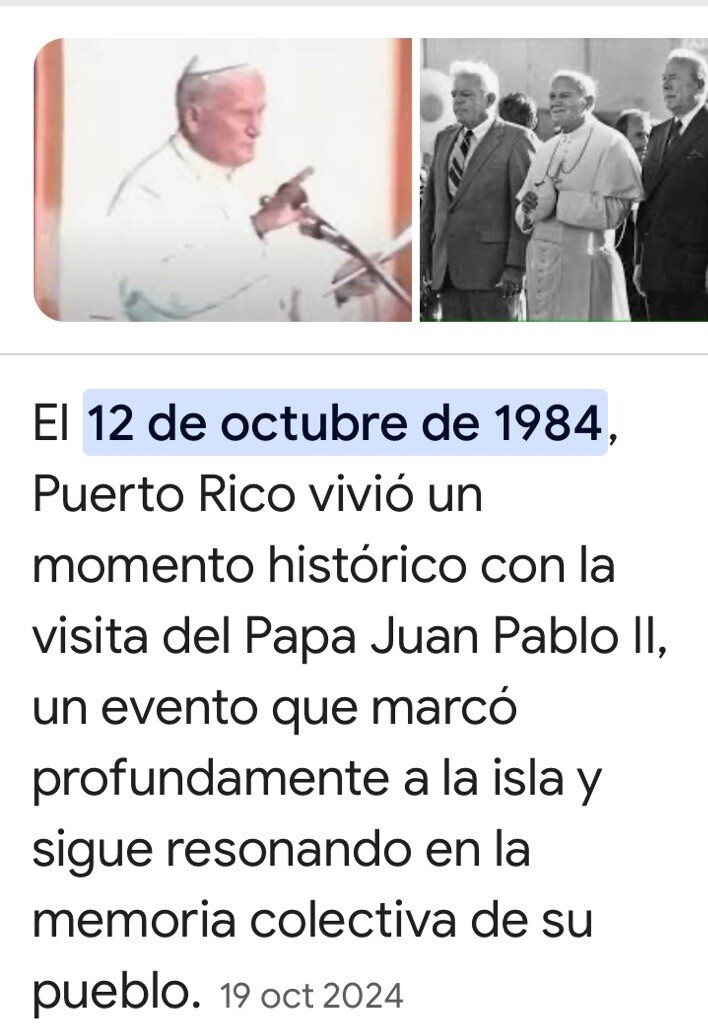 L@@K PUERTO RICO MEDAL  1984 VISITA JUAN PABLO II SILVER scarse