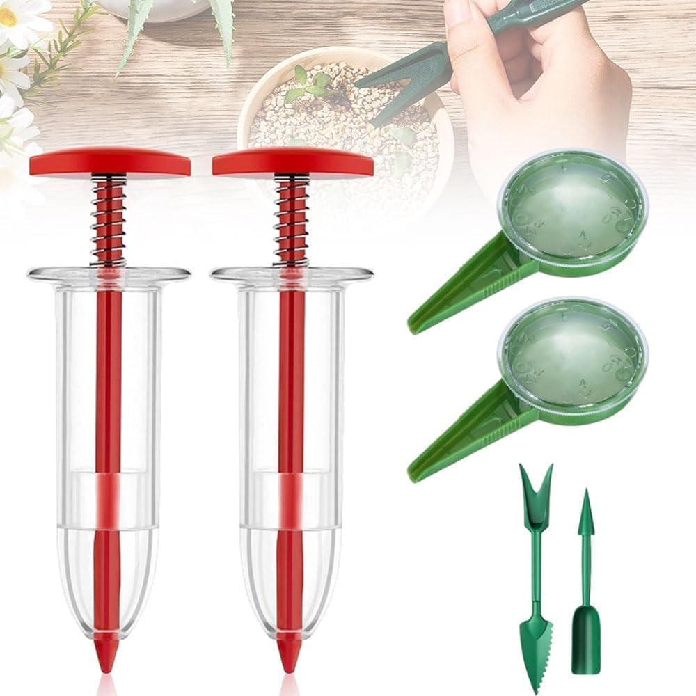 6 Pcs Mini Seed Spreader, Mini Sowing Seed Dispenser, Small Seed Planter Tool, M