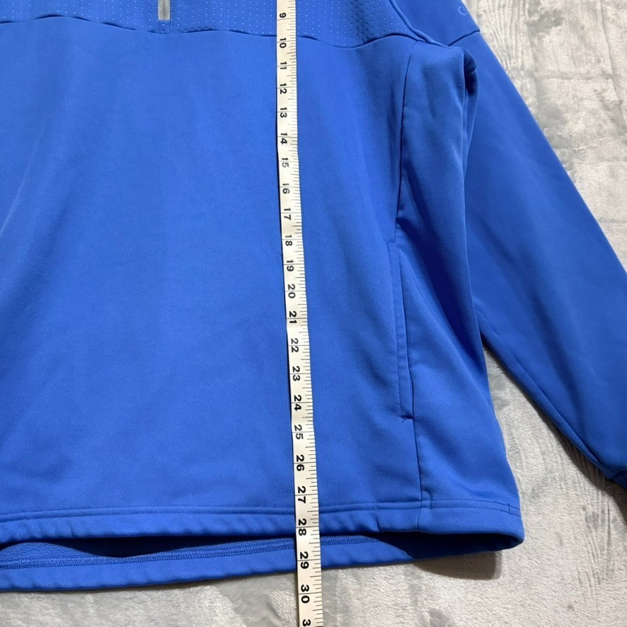 Adidas Climawarm Performance Quarter Zip Pullover Men’s XL Blue Athletic Golf