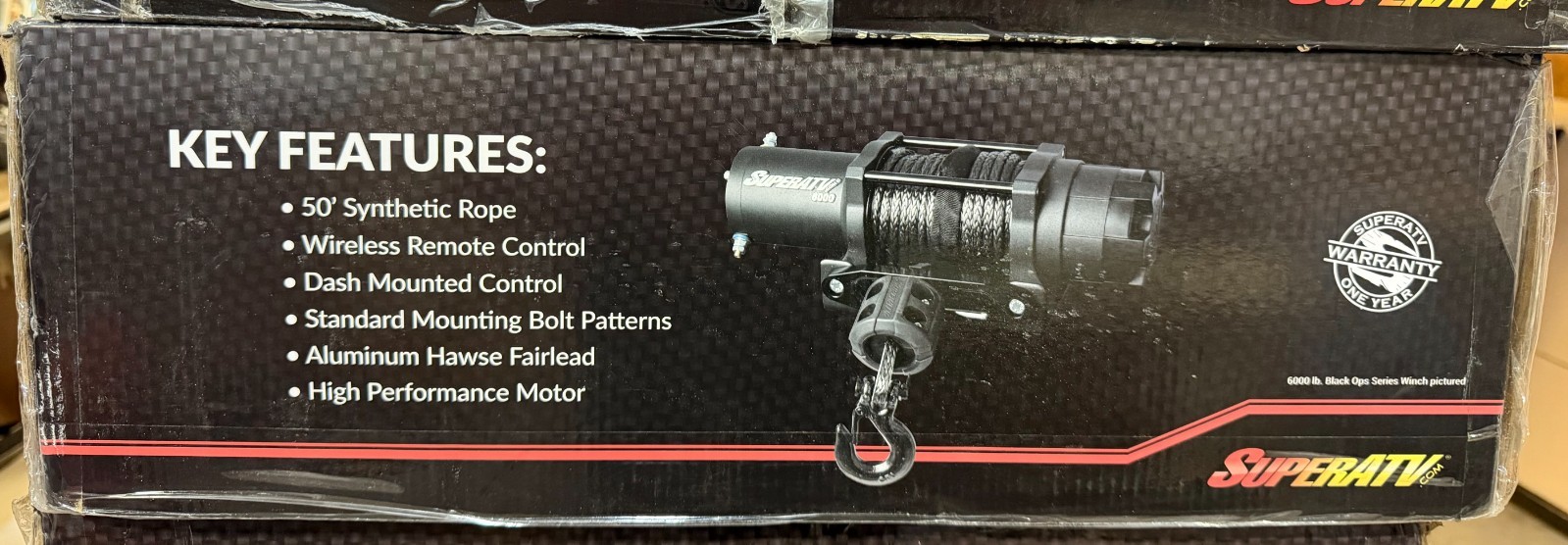 SuperATV BLACK OPS Series Winch 4500 lb