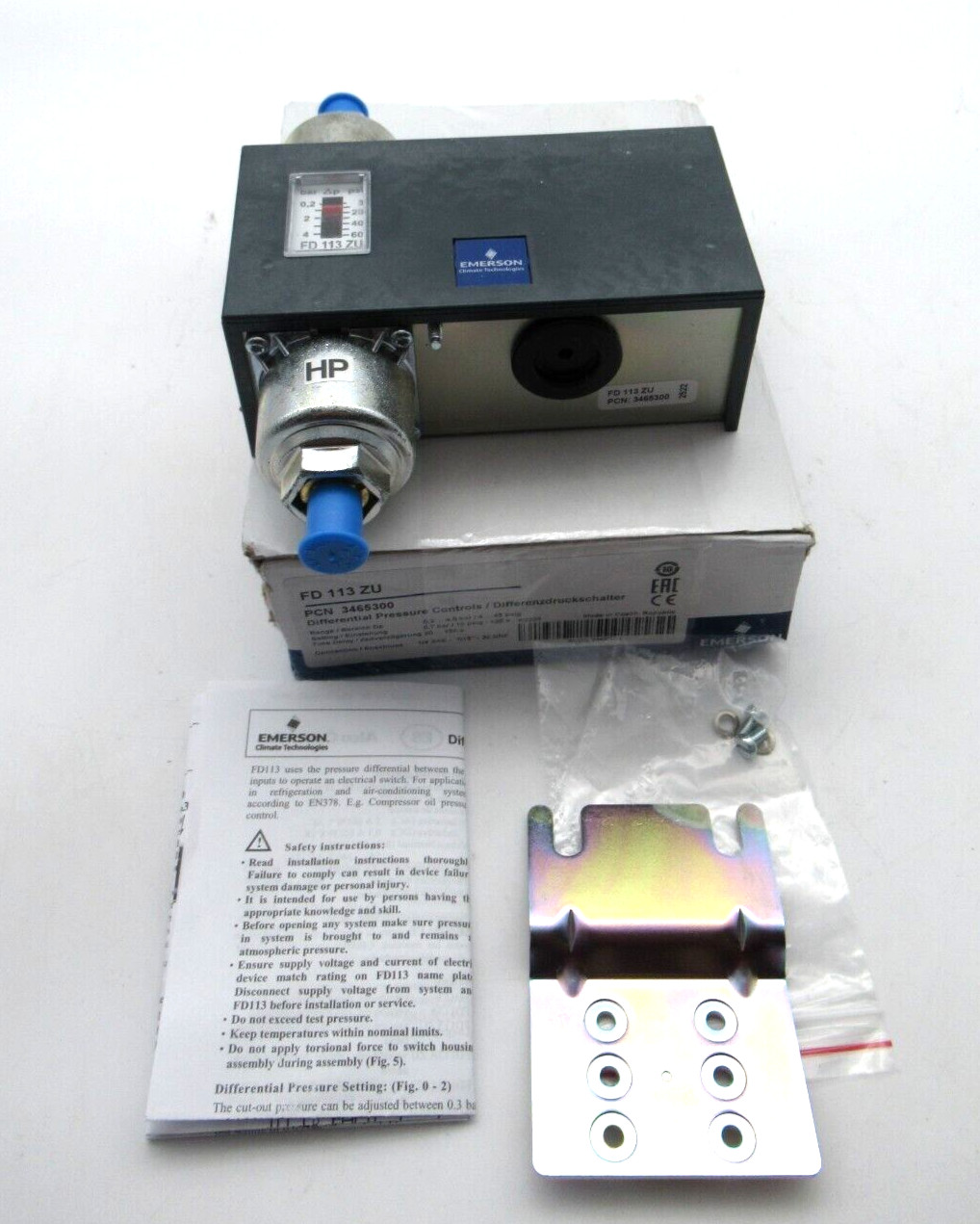 Emerson FD 113 ZU Differential Pressure Control PCN 3465300 *NEW*