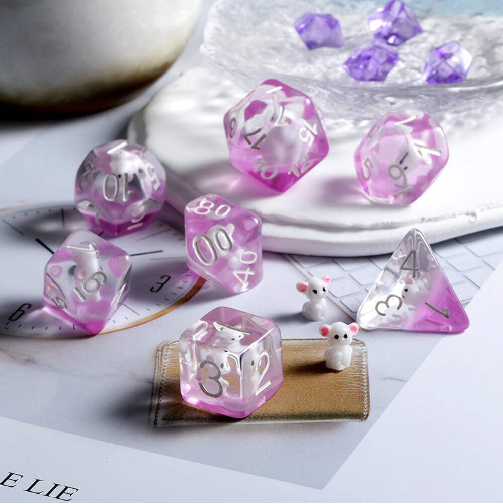 Resin Dice Set (7pcs) [Mouse]