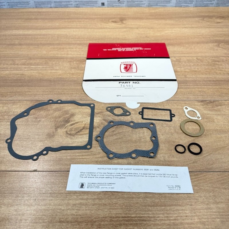 New TECUMSEH OEM NOS GASKET SET / 36481