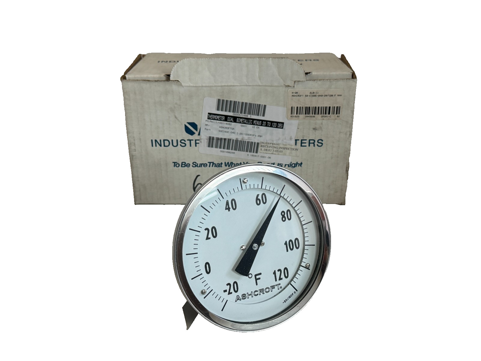 NEW IN BOX Ashcroft 50-EI60E-040 Thermometer