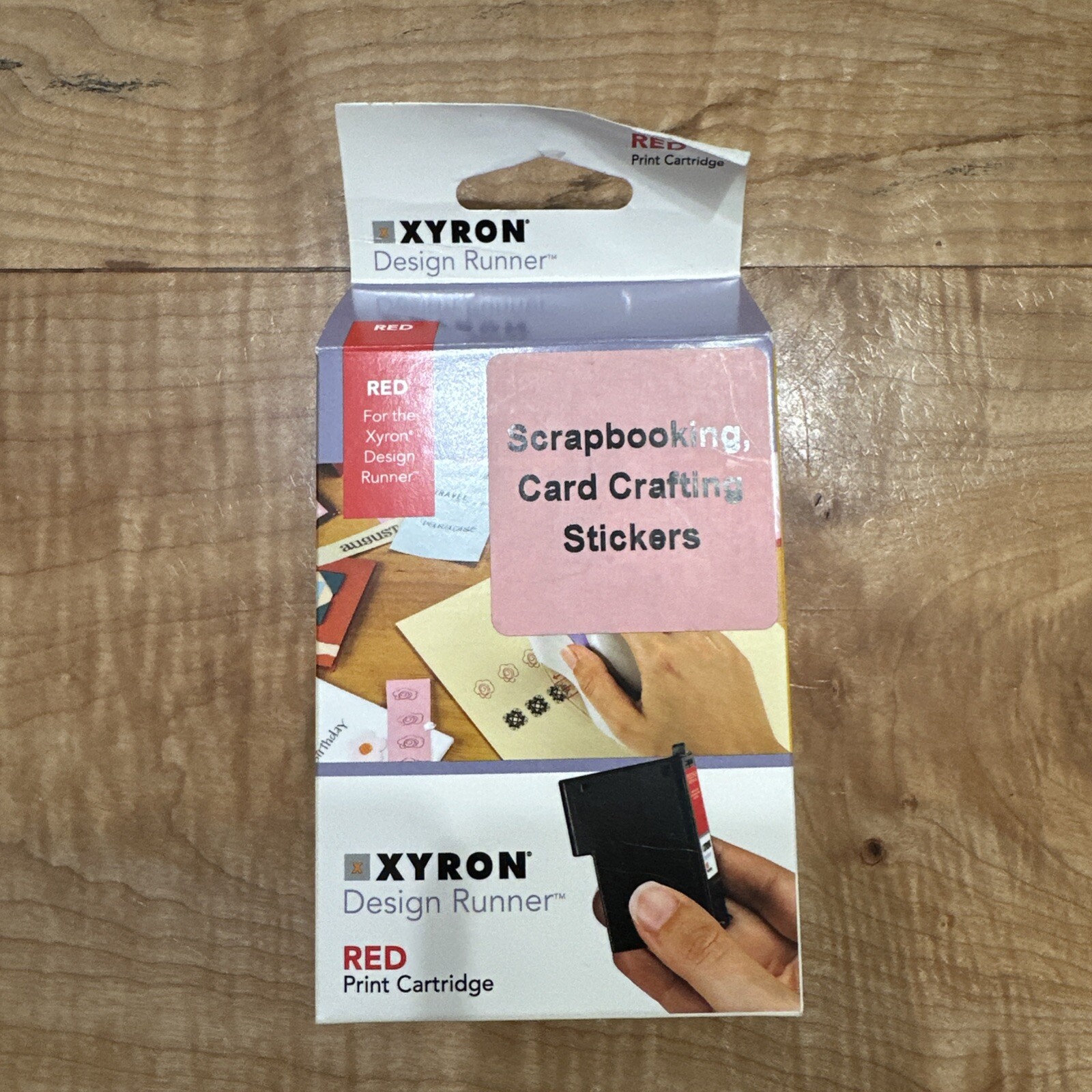 NEW Xyron Design Runner Red Print Cartridge Art Crafts Crafting Scrapbook Sealed