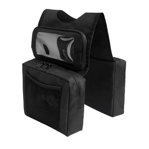 Motorcycle Tank Bag, Large ATV Tank Top Bag with Touch Screen Phone Pouch &