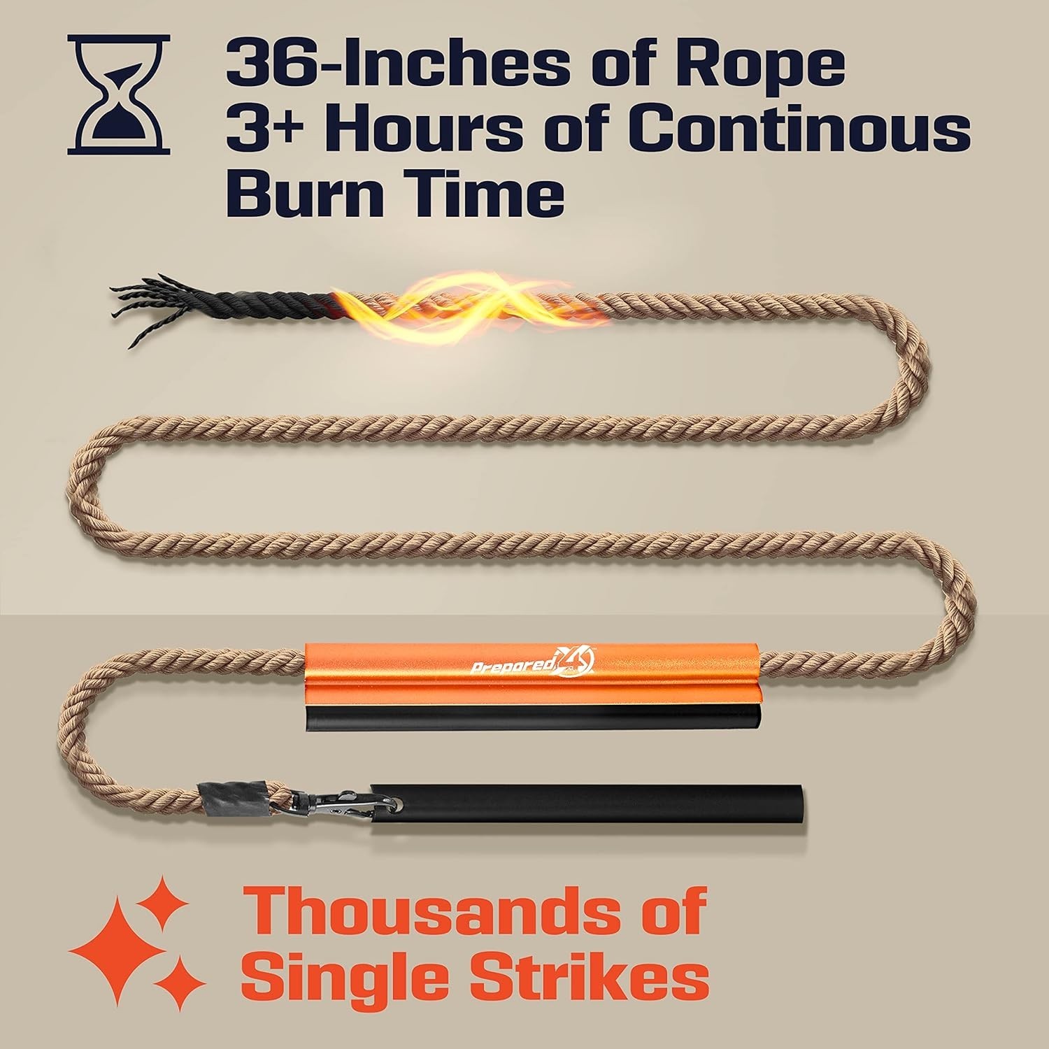 Fire Starter Survival Tool - All-in-One Flint and Steel Fire Starter Kit - Fe...