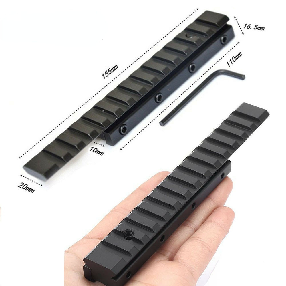 Scope Rail Adapter Mount 11mm to 20mm Dovetail Mount Base Picatinny Rail
