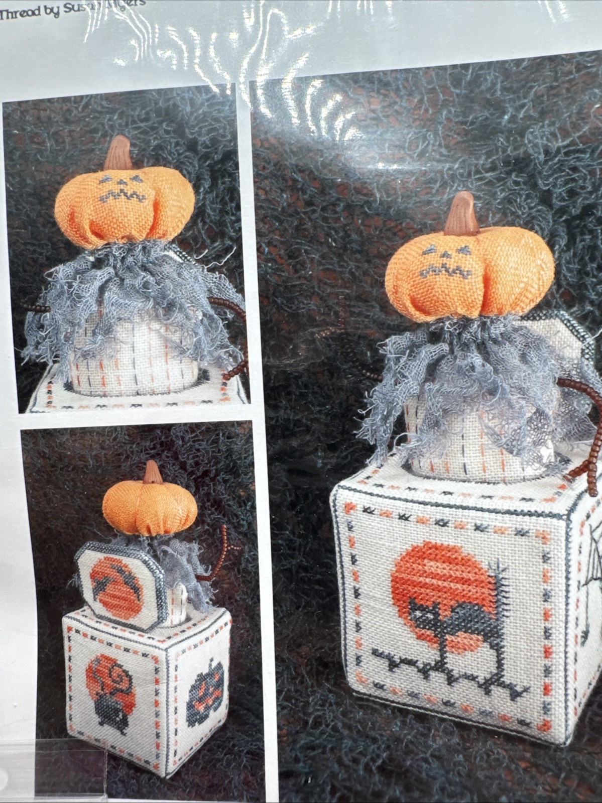Acorn House Jack In The Box Cross Stitch Pattern With Embellishment