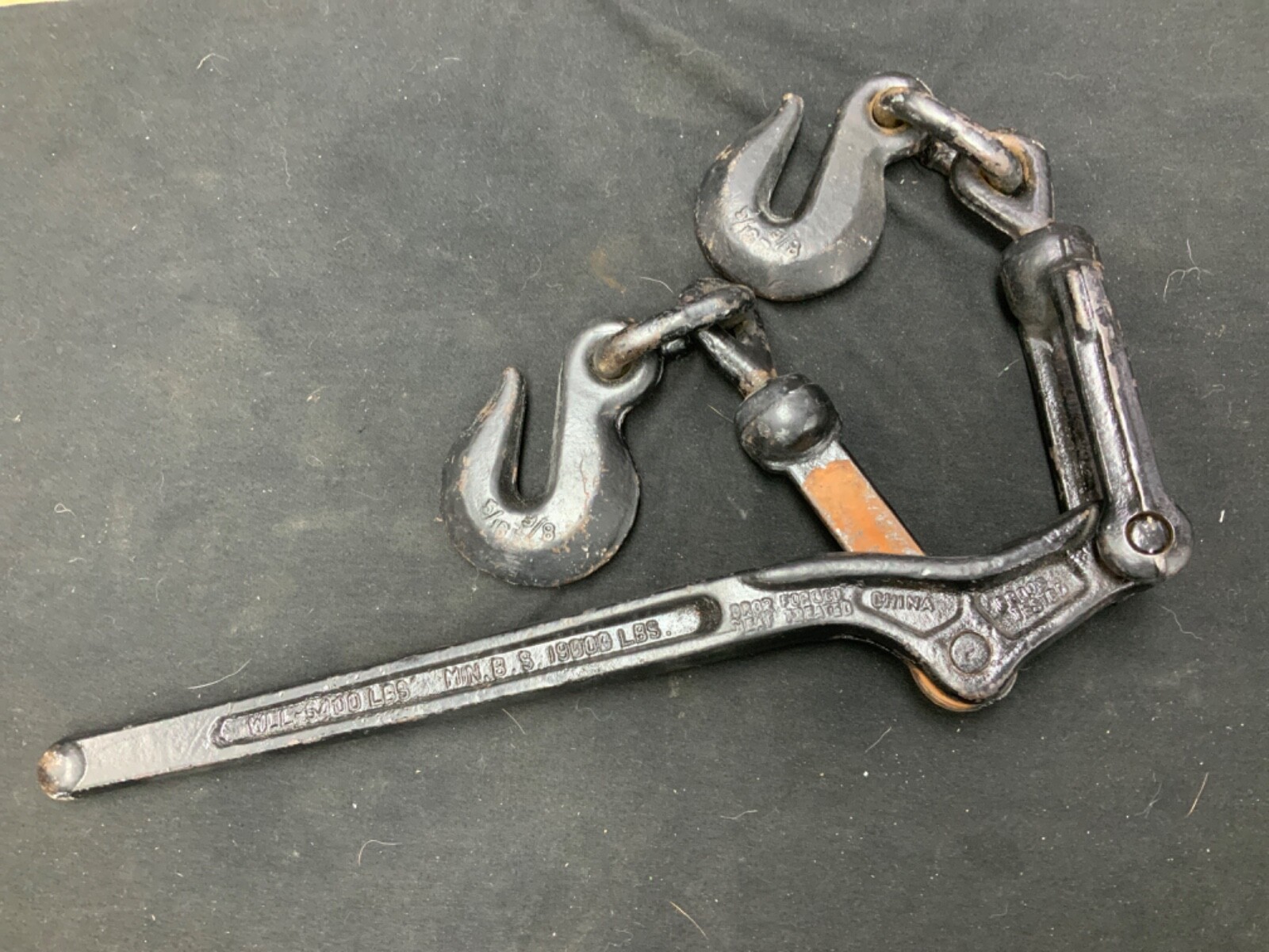 Lever Chain Load Binder 5/16" 3/8" Truck Trailer Tie Down Boomer 5,400 WLL