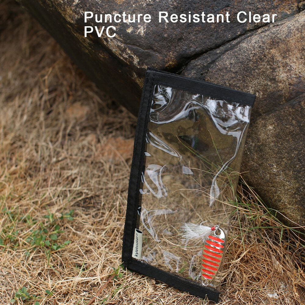 Kylebooker Lure Wraps Two Sizes PVC Clear Window includes 4 Lure Wraps