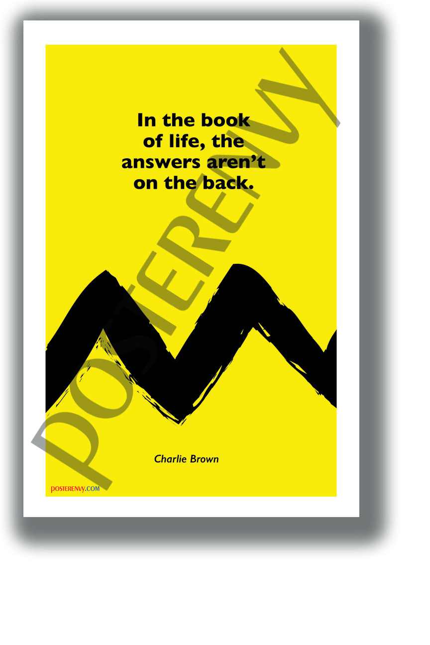 In the Book of Life - Charlie Brown - NEW Funny Novelty Peanuts Poster (hu455)