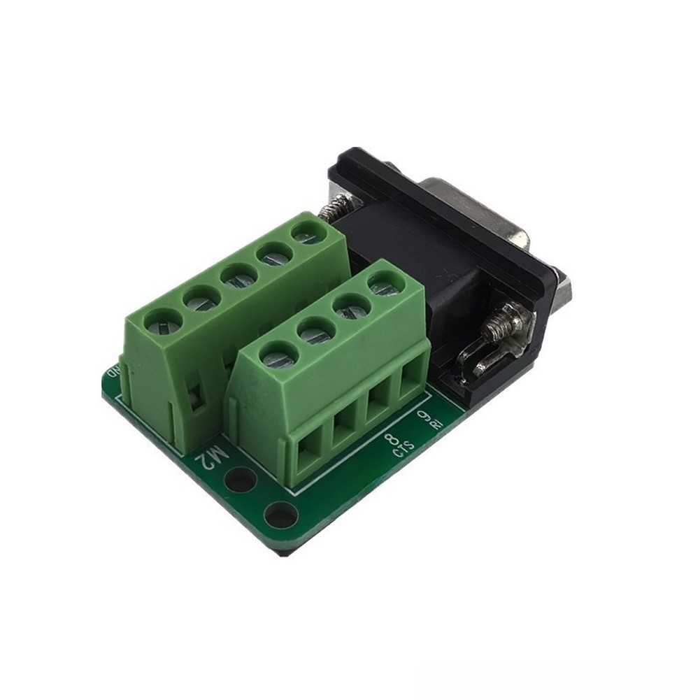 3PCS DB9 Female PCB Terminal Block with Insulating Pad for Serial Interface Use