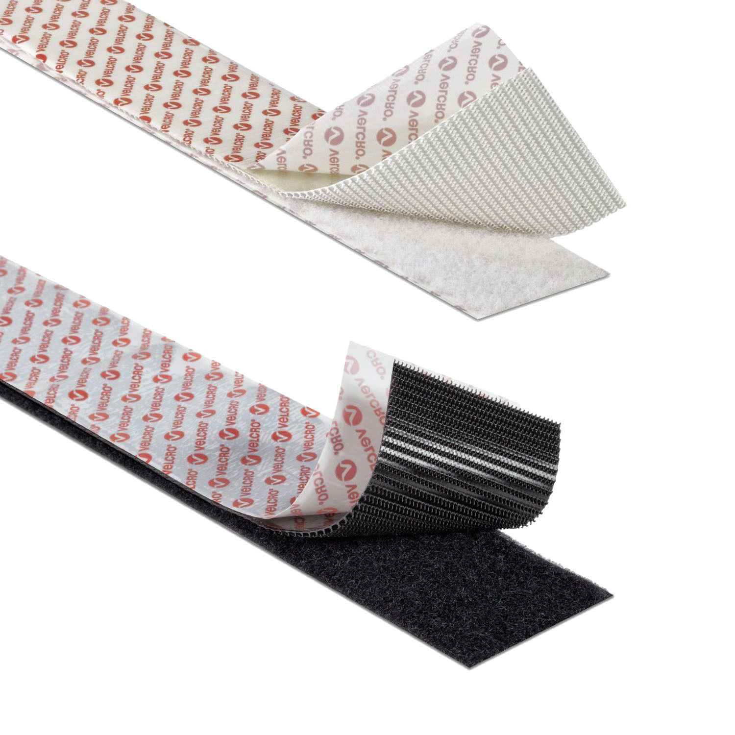 Strong HEAVY DUTY VELCRO Brand Stick On Adhesive Tape Black/White 50mm x 1M-5M