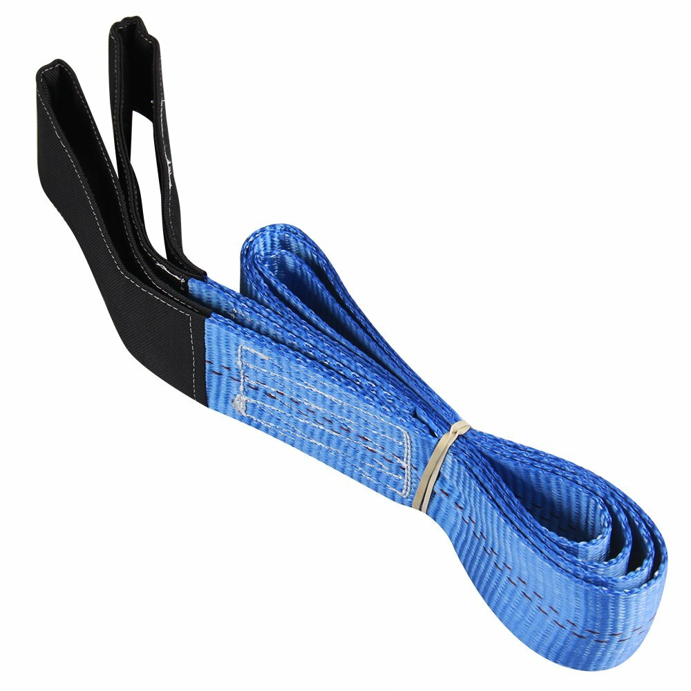 2x Heavy Duty 6' x 2" Nylon Flat Lifting Sling Strap Eye & Eye Polyester Webbing