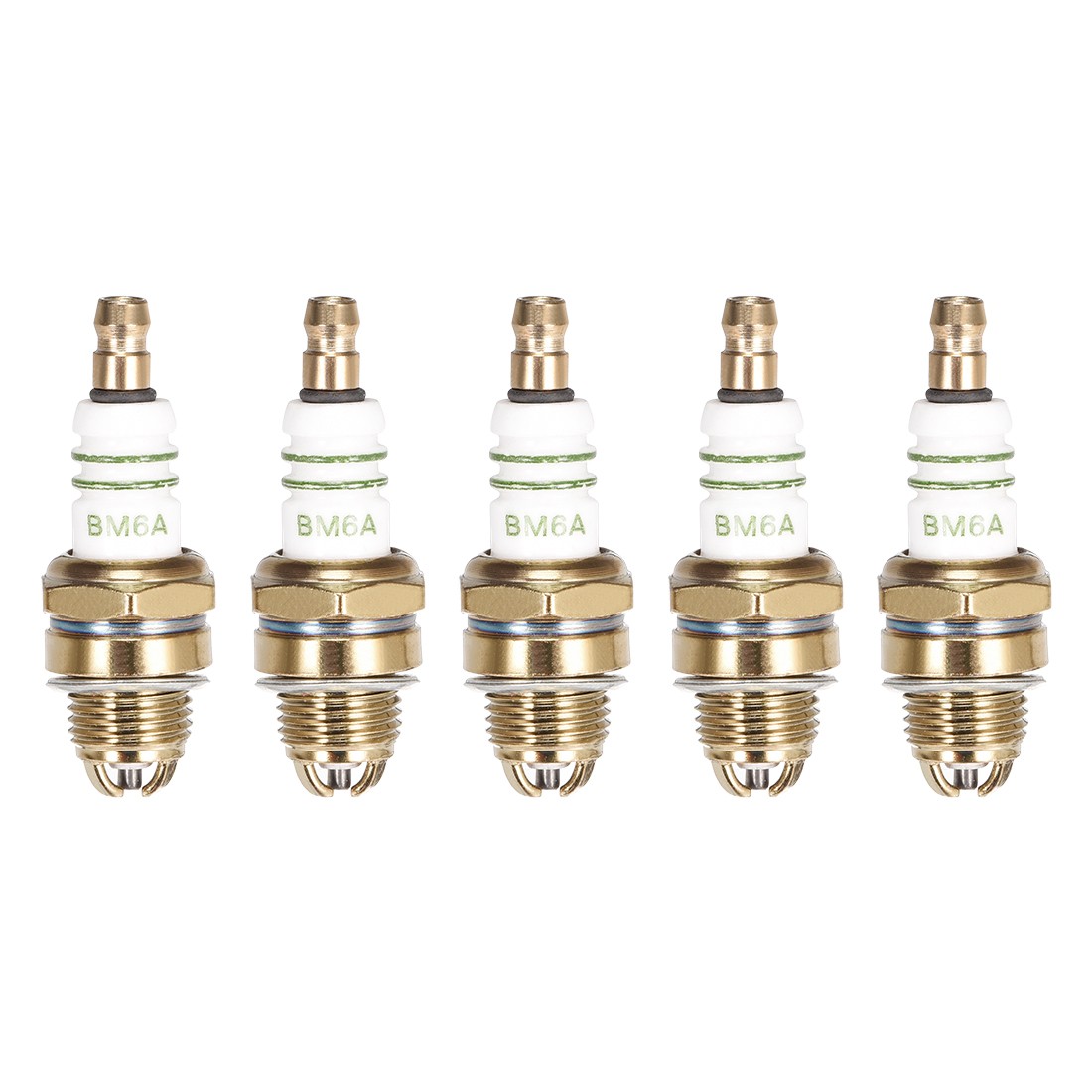 BM6A Spark Plugs 3 Electrode for M7/L7T/CJ8 Candles Replacement 5pcs