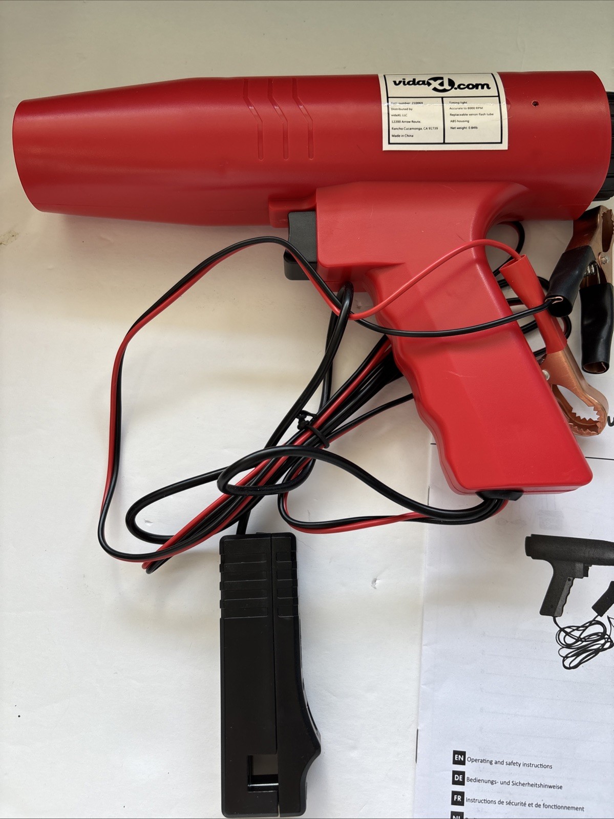 Timing/Strobe Light #C210069-A  VidaXL.com Accurate to 8000 RPM For Older Cars