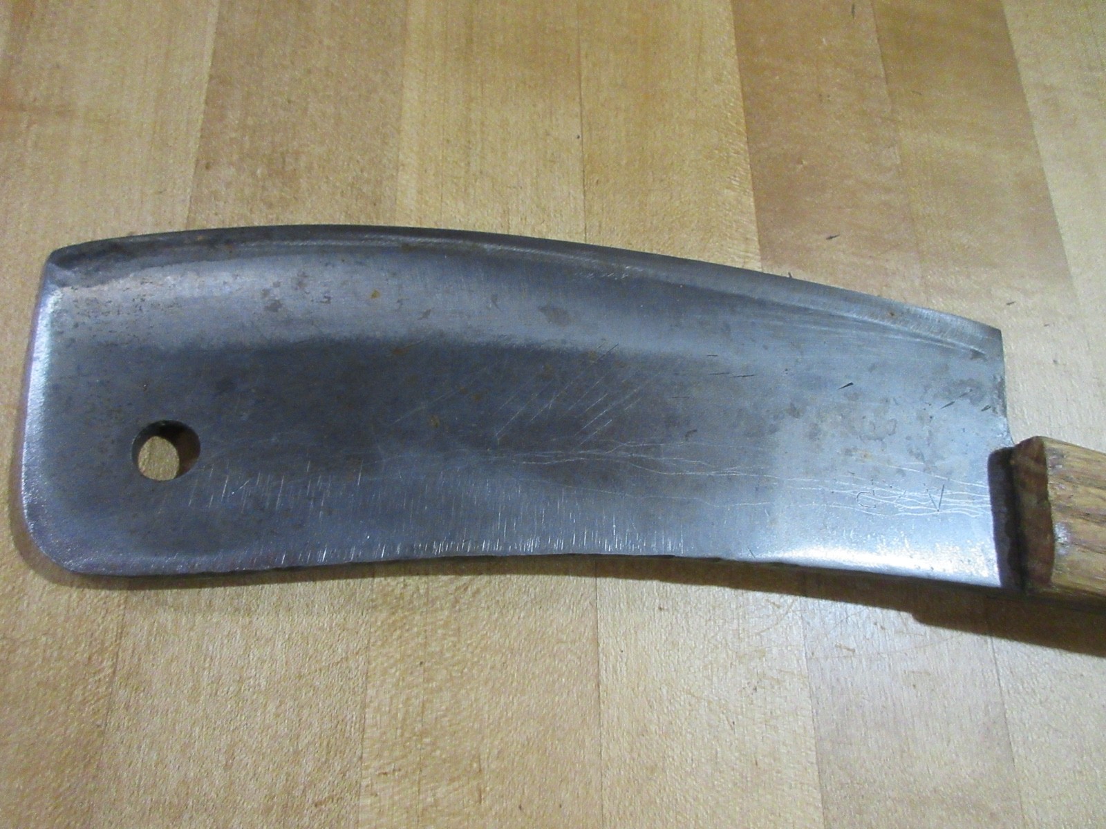 Vintage White Meat Cleaver 79-9. (ll)