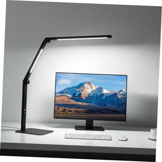 LED Desk Lamp for Home Office with Base, Dimmable Eye Care Architect Desk