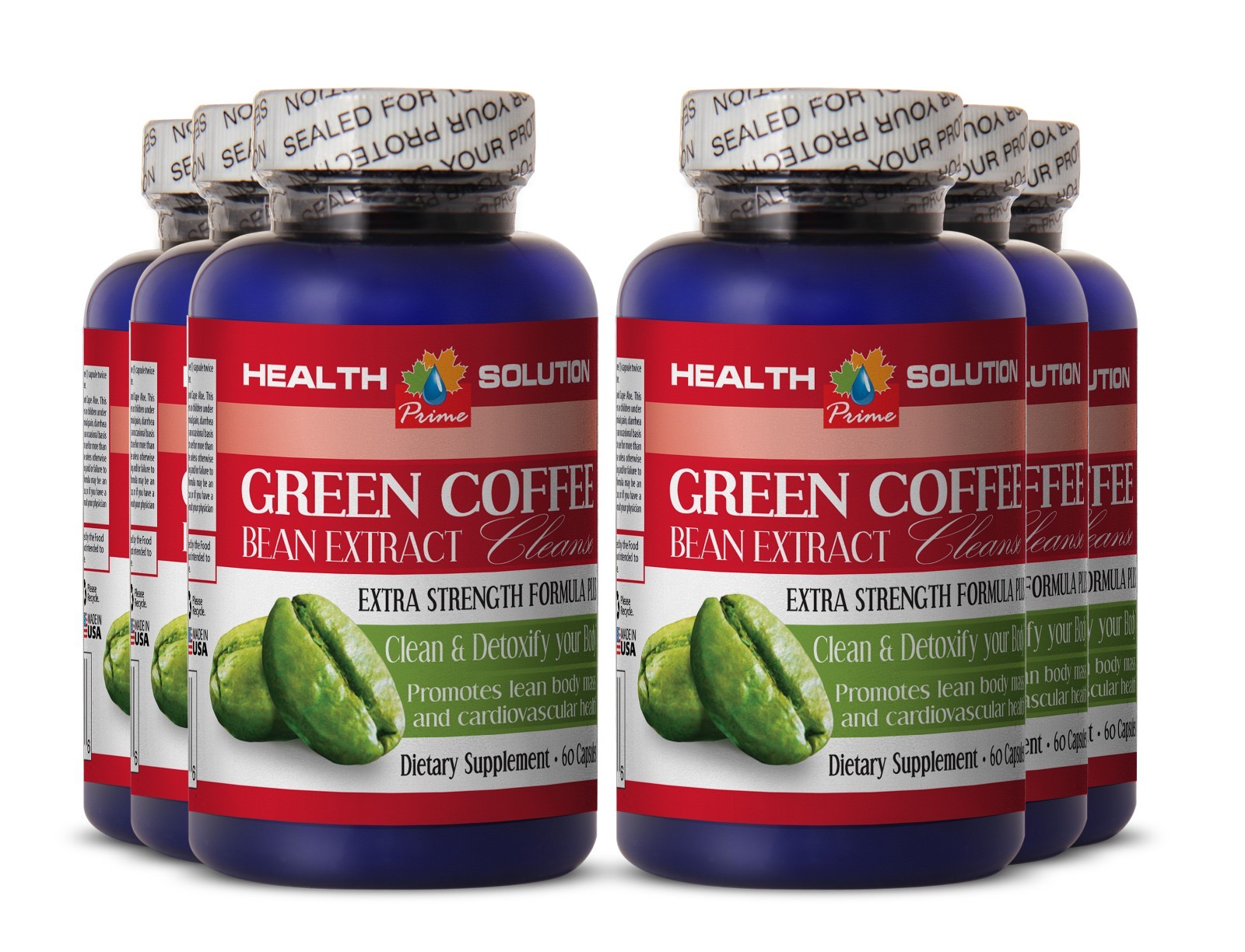 Pumpkin Seeds Extract - Chlorogenic Acid - GREEN COFFE BEAN EXTRACT CLEANSE 6B