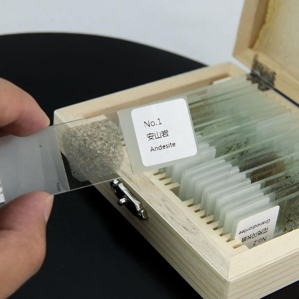 30um Geological Grinding Flakes Prepared Ore Rock Specimen Microscope Slides