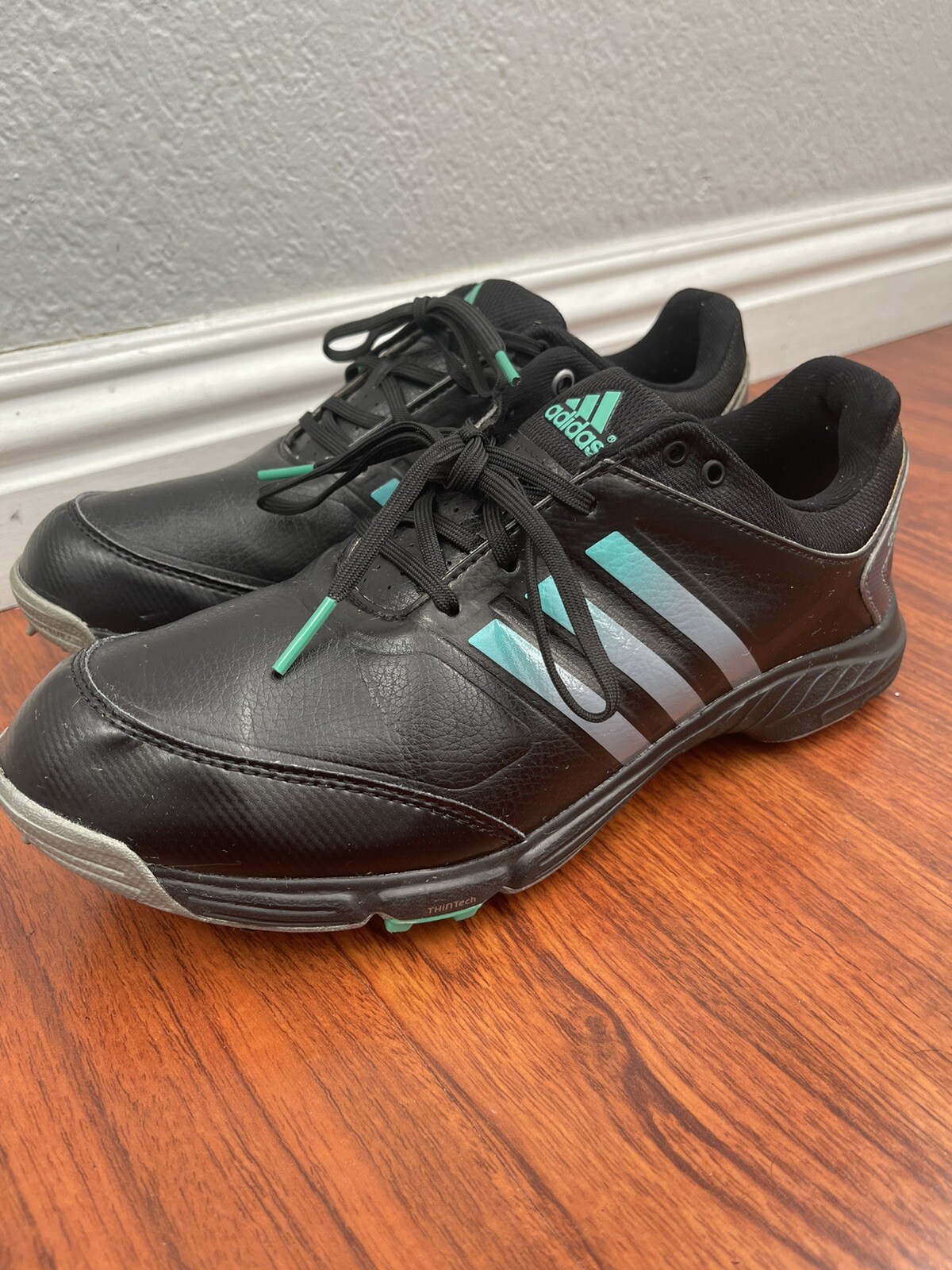 Traxion Golf Shoes womens Size 7.5 004002 Black Green Color Way