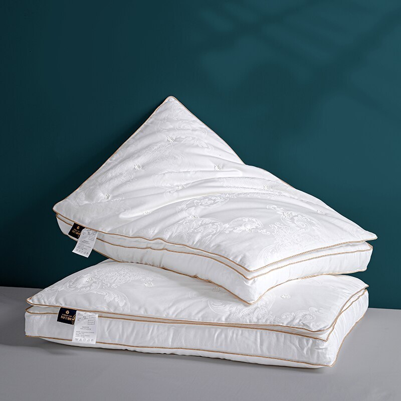 2023 Natural Silk Pillow 48 * 74cm Natural Silk Filled Jacquard