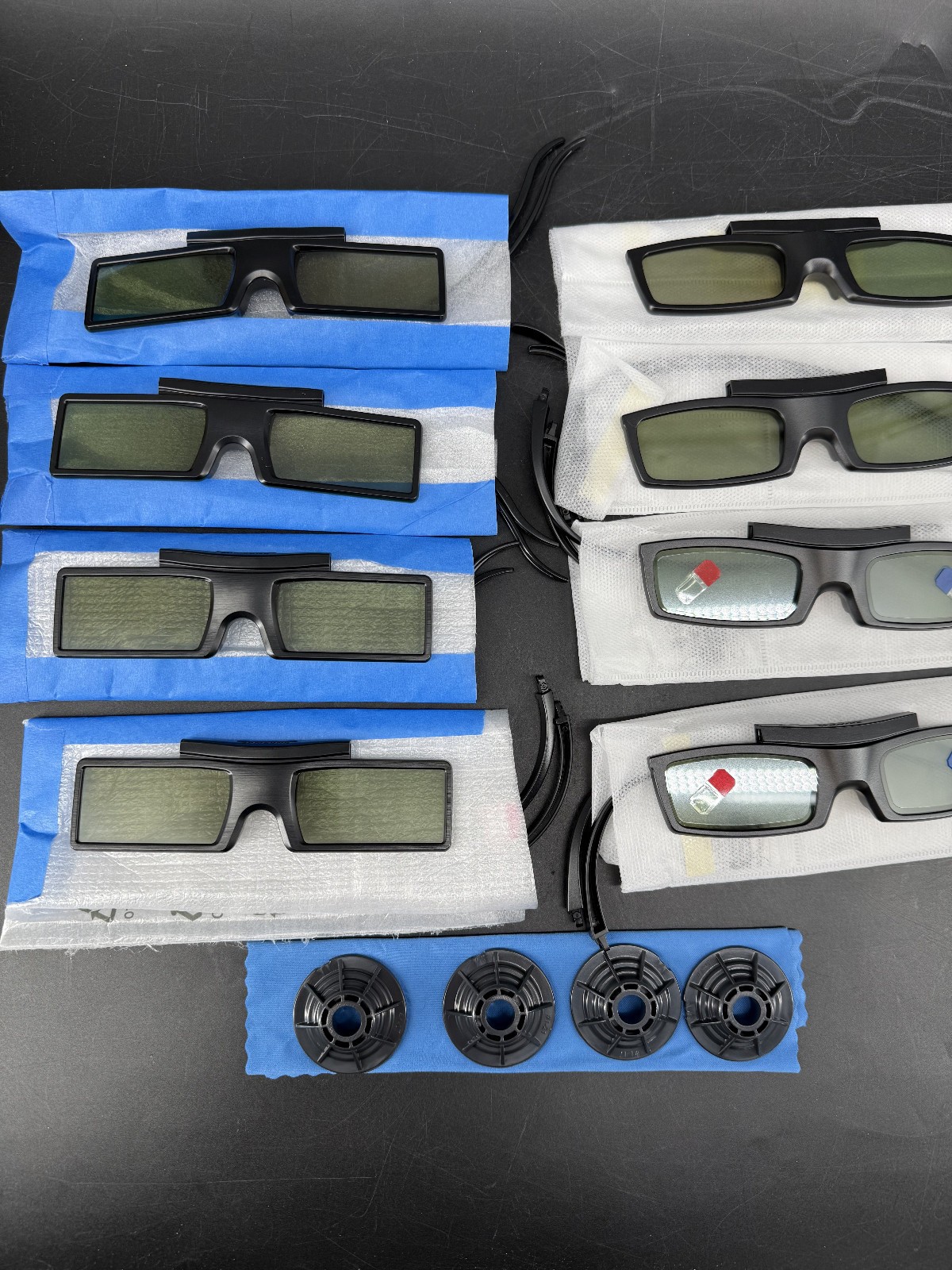 Lot of 8 Samsung 3D Glasses 4x SSG-4100GB 4x SSG-5150GB
