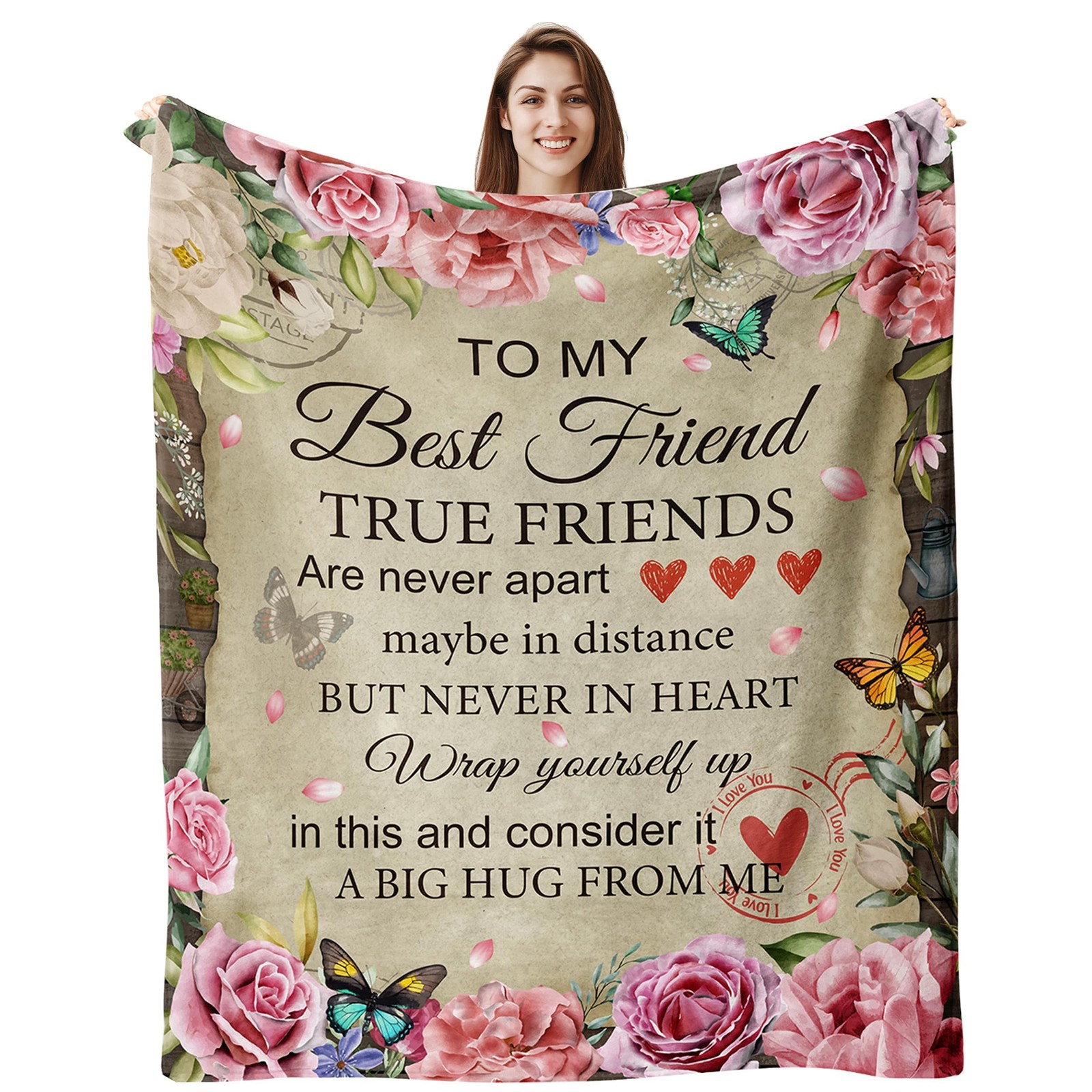 Best Friend Blanket, Best Friends Birthday Gifts for Women, Friendship Gifts ...