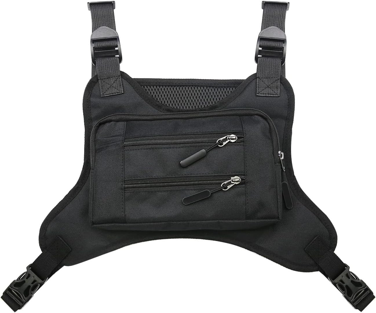 Sports Chest Bag for Men, Water Resistant Chest Pack, Running Pack with Cell Pho