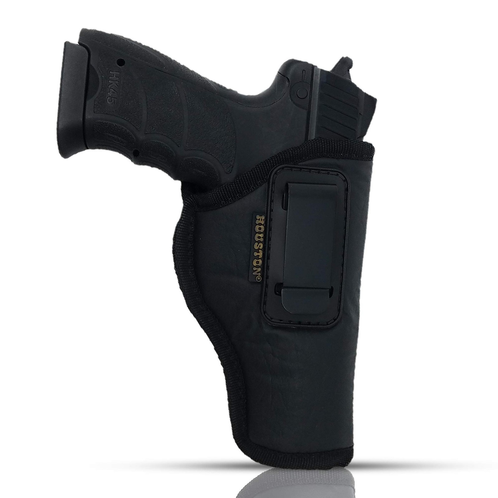 IWB Holster for Full Size Pistols, Eco Leather | Fits GLK 17, SIG P226, Beret...