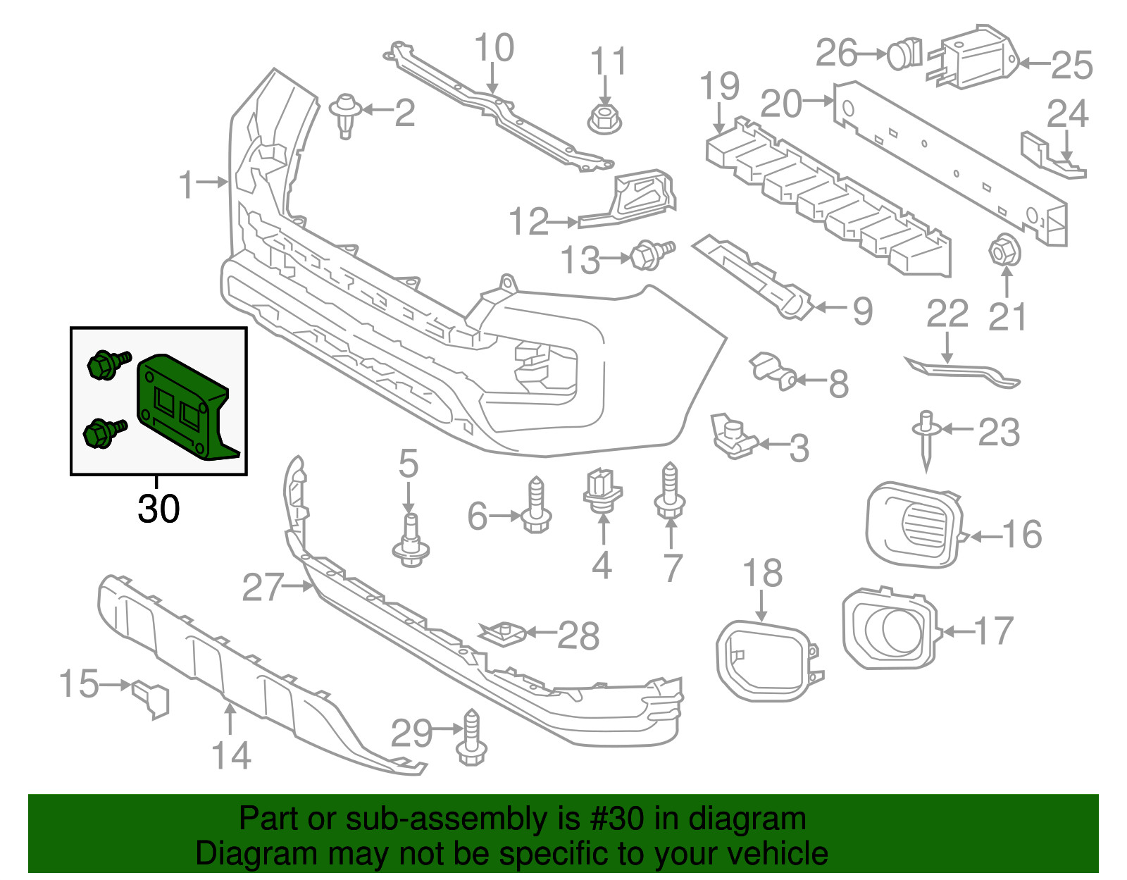 Genuine Toyota License Plate Bracket (Front) 75101-04011