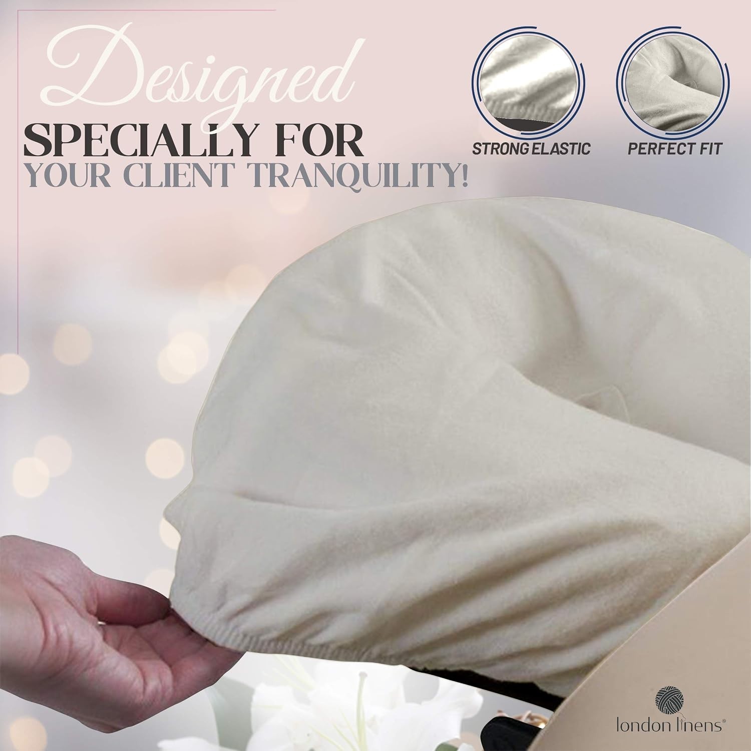 Extra Thick Flannel Face Cradle Covers - 4 Pack for Professional Massage Use