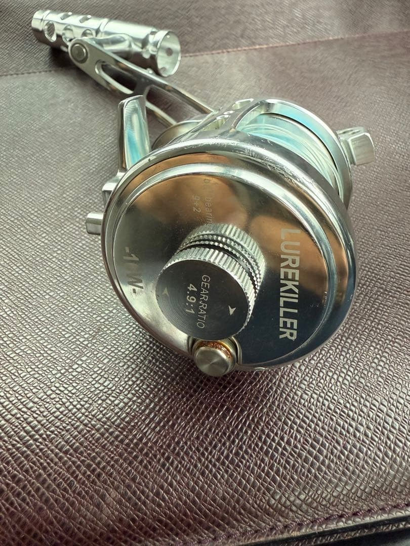Lure Killer 16W Reel Ball Bearing 0.3 Gou 500m Fishing Sea Handle Silver Used