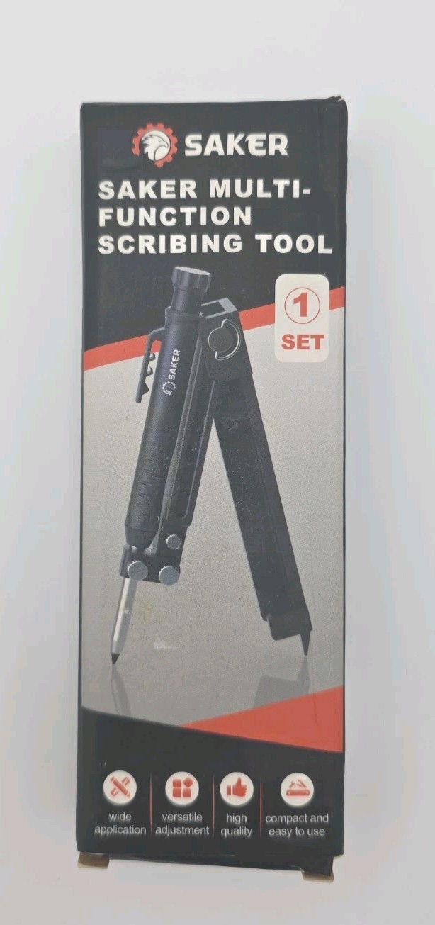 Saker Multi-Function Scribing Tool- Construction Pencil- Aluminum Alloy Scribe T