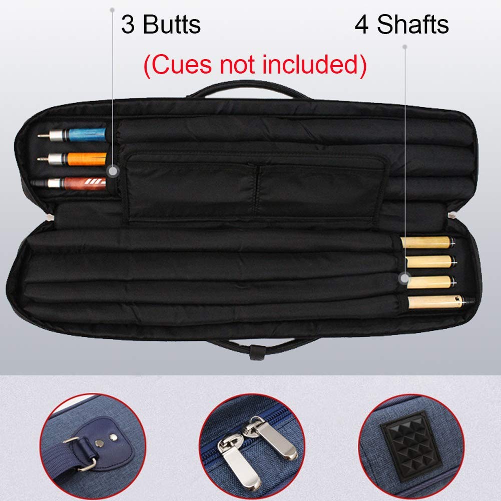 Pool Cue Billiard Stick Carrying Case One Size, Blue