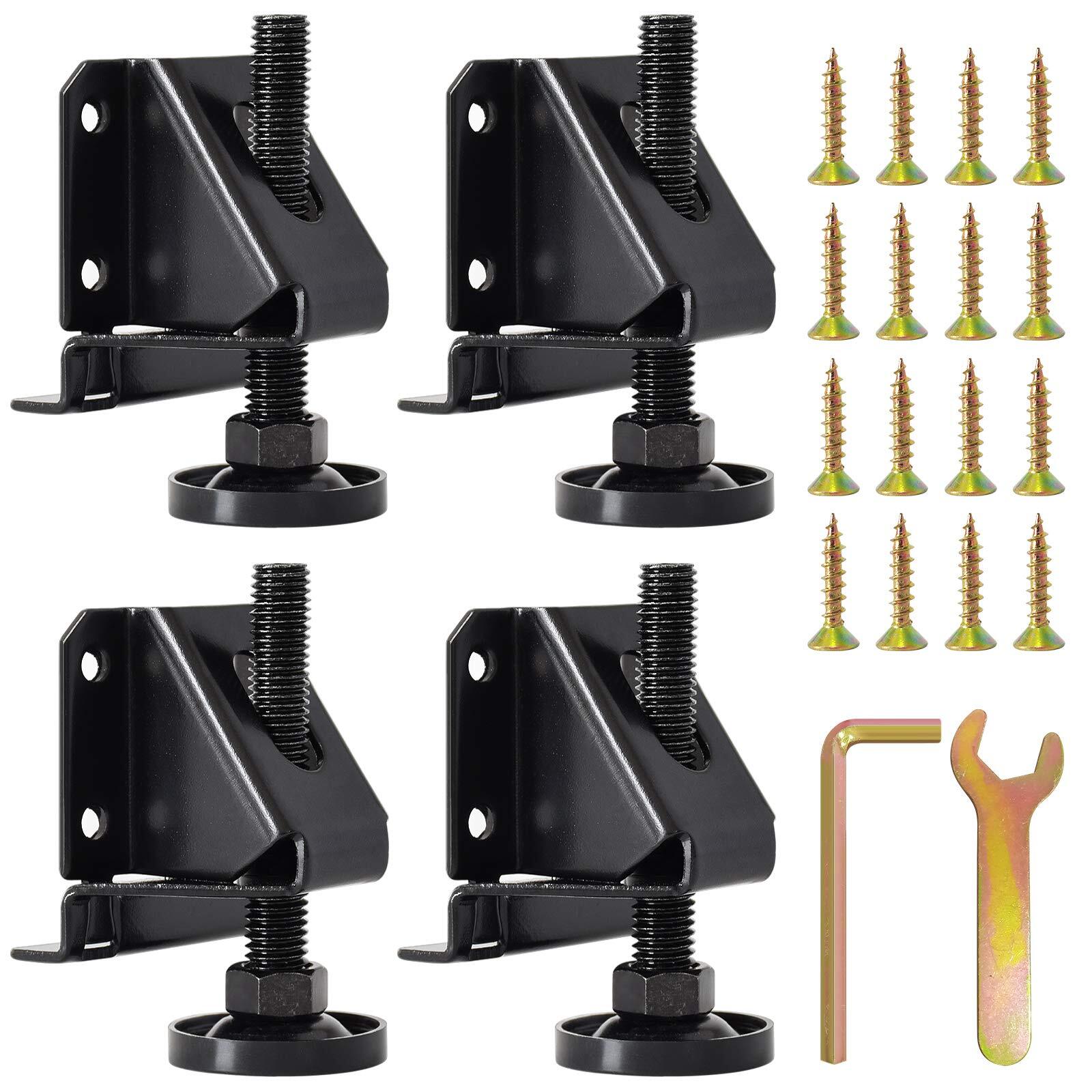 SUNMALL 4 Pack Leveling Feet Heavy Duty Furniture Levelers Adjustable Table L...