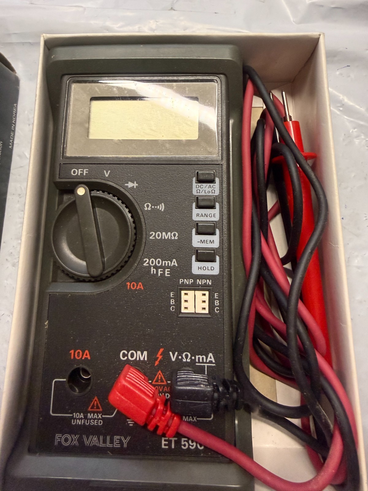 FOX VALLEY ET-590 Multimeter preowned