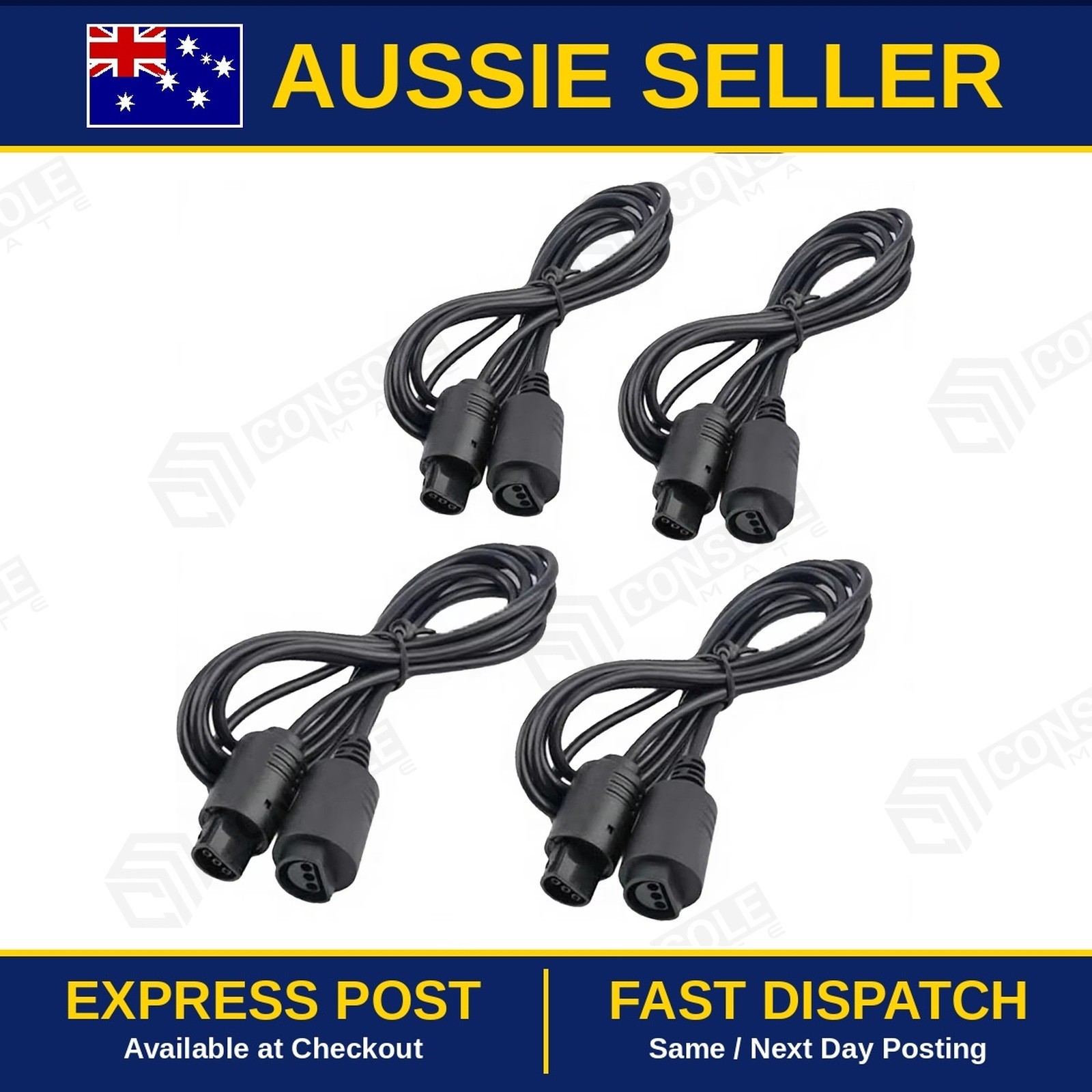 4x Nintendo 64 N64 Controller Extender Cable 180cm | 4-Pack Gamepad Brand New