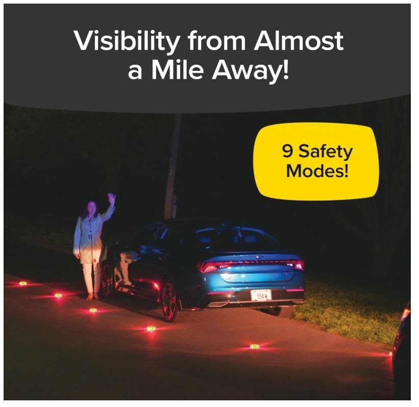 LIZARD FLARE Roadside Emergency Safety Disc Light